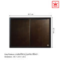 King Platinum บานซิงค์คู่ใต้เตารุ่นเคิร์ฟ ขนาด 81.7x61.7x8.5 ซม. (โอ๊คดำ). 