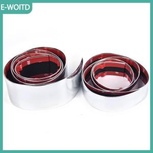 【E-WOITD】 1 chiếc Dải mạ crôm màu bạc trang trí cản cửa ô tô thông dụng