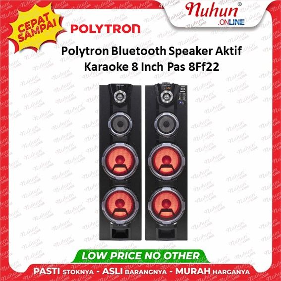 [cianjur] Polytron Bluetooth Speaker Aktif Karaoke 8 Inch Pas 8ff22