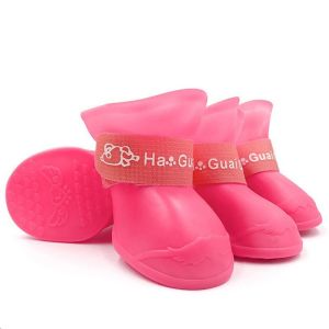 SDFSF Colorful Anti-slip For Small Medium Large Dogs Cat Puppy Foot Cover Pet Shoe Pet Supplies Dog Rain Shoe Rubber Boot
