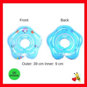 Baby Kids Infant Swimming Ring Adjustable Neck Float Swimming Neck Ring Swimming Float with Seat Pelampung Budak For Swimming Pool| DaQueen
