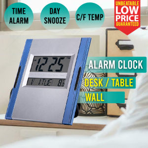 Digital LED Alarm Clock with Temperature Display Snooze Day Date Table Wall Clock / Jam Digital