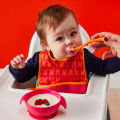Bbox Silicone First Feeding Set Bowl + Spoon – Lemon Sherbet. 
