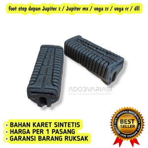 Karet Step Depan Yamaha JupiterVega dll Warna HItam HARGA SUDAH UNTUK SEPASANG