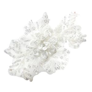 BENYTRO Colored Applique Lace Flower Stickers Flower Cloth Pieces Bead Accessories Wedding Dress Decorations Sewing Accessories Embroidery Accessories Sewing Materials Wedding Dress Decoration