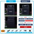 ampli gitar 7 inch 3 input ada bluetooth efek distorsi & efek delay bisa untuk karaoke bonus kabel jack,senar gitar, hanger. 