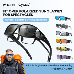 Cyxus Polarized Wraparound Sunglasses UV Protection Fit Over Light Glasses For Women Men Anti Glare Filter Impact resistant PC Frame  Myopia Presbyopia Sports Cycling Use 1304