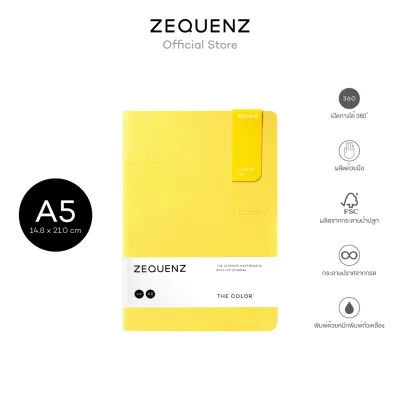 (กระดาษไส้จุด) สมุดโน๊ต ZEQUENZ The Color สี Mustard