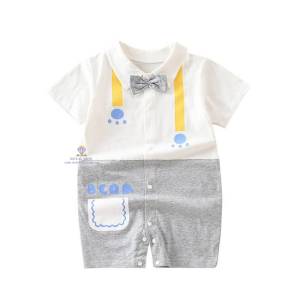 พร้อมส่งF0014ชุดรอมเปอร์ ชุดหล่อเด็ก ชุดหล่อลูกชาย ชุดเด็กอ่อน ชุดเด็กแรกเกิด ชุดบอดี้สูทเด็ก