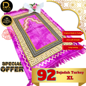 DAMIAS Turkey VIP Prayer Mat — Embroidered Velvet for Prayer & Gifts