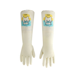 Waterproof Gloves Waterproof Drawstring Cleaning Cute Fun Dishwashing Gloves Brush Dishes Smooth