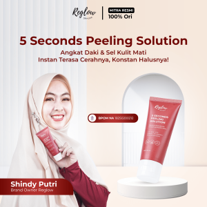 REGLOW 5 Second Peeling Solution - Peeling Gel Exfoliasi Wajah dan Tubuh - Angkat Daki dan Sel Kulit Mati