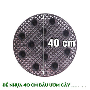 Đĩa Lót Chậu Cây Nhựa 30/40/50cm Hình Tròn Màu Đen Tấm Lưới Lót Chậu Có Khe Thoát Nước Cao 3cm Giữ Vệ Sinh Sạch Sẽ