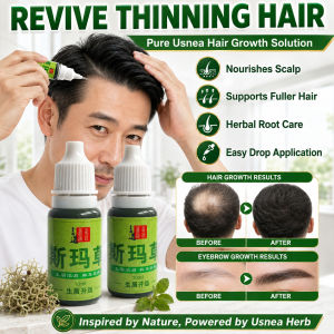Eyebrow & Eyelash Growth Pure Usma Grass Juice Serum Hairline Care Essence Thick Looking Eyebrows Eyelashes Botanical Nourishing Beauty Serum