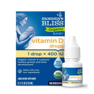 Vitamin D3 Drops Mommys Bliss 3.24ml - Hữu Cơ Siêu Sạch Cho Bé Sơ Sinh- - Tăng cường hệ miễn dịch cho bé chống lại các mầm bệnh do virus vi khuẩn... gây ra. - Sản phẩm dễ dàng hấp thụ không gây khó chịu cho hệ tiêu hóa của bé.