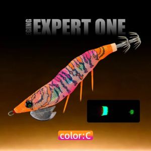 MUSASI 135mm Length Squid Jig Lure 18.5g Weight Luminous Glow Glow Squid Bait Luminous Webfoot Design Cuttlefish Octopus Lure Sea Fishing