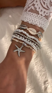 Bohemian Seashells And Bead Bracelets Necklace For Women Adjustable Ocean Inspired For Summer Adventures