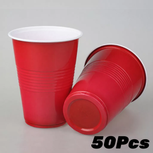 200Pcs Disposable Cups Plastic Cup Paper Cup Kirkland Big Red Cups Red Cups Party Beer Pong Cups Red Cup Members Value Red Big Party Cups Strong Beer Pong Cups Kirkland Chinet Big Red Party Cups COD