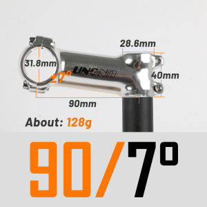 UNO gốc núi thân xe đạp Bạc gốc siêu nhẹ pô-tăng MTB xe đạp đường trường thân xe đạp 60-130mm tay lái xe đạp Riser 7/17/35 độ thân ghi-đông xe đạp cho 28.6mm ngã ba và 31.8mm phần tay lái