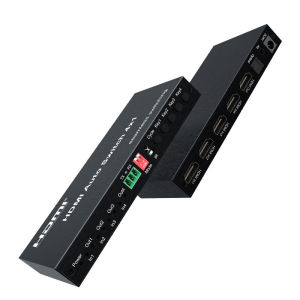 1080P 4x1 HDMI Switcher 4 in 1 Out Auto Switch Video Converter with Seamless Switching Cycle Display
