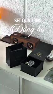 Combo quà tặng đồng hồ nam Pablo Raez U850 chính hãng chống nước 3ATM 40mm tặng kèm túi giấy hộp nam châm và thiệp
