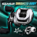 SEASIR MERCURY Reel Pancing Baitcasting, Kiri/Kanan BC Reels, Rasio Gir 7,2:1 Sistem Rem Magnetik 10 Tingkat, Bantalan Bola 5+1, Gagang Daya Pegangan Karet, Tarikan Maksimum 8kg dengan 8pcs Magnet Drag Clicker #RyobiSeasir. 