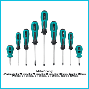 Taffware Alat Obeng Set Reparasi Magnetic Head 9 in 1 - SK803 / Mata Obeng Reparasi / Set Obeng Peralatan Tukang Servis