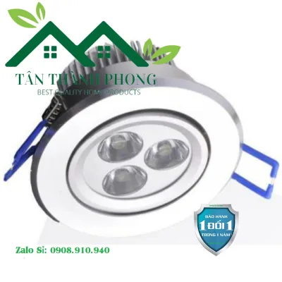 Đèn led âm trần 3W (loại mắt ếch)
