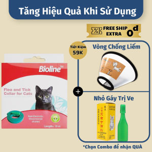 Vòng Cổ Đuổi Ve Rận Dành Cho Chó Mèo BioLine - Vòng Ngừa Dận Bọ Dành Cho Thú Cưng