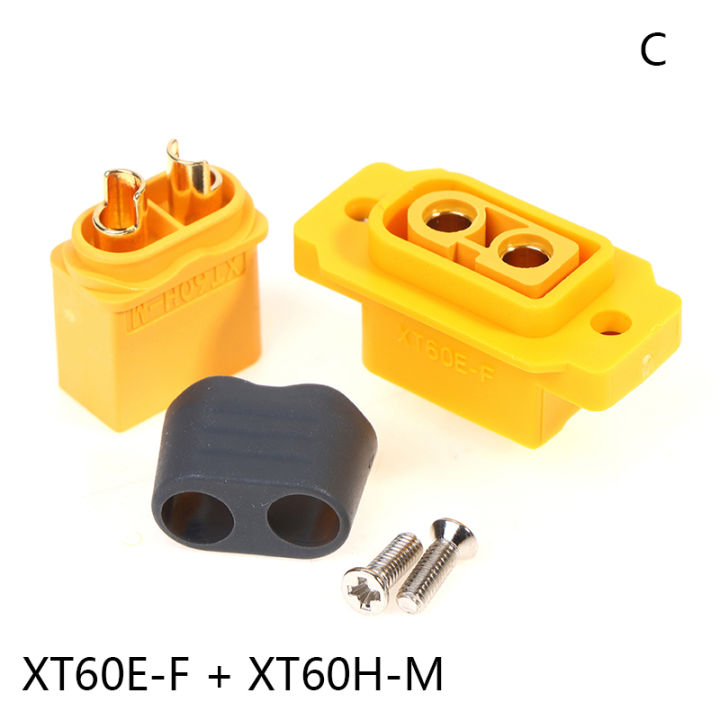 Amass 5 Paia Connettori XT60E-F Femmina E XT60H Maschio Con Cavo 12AWG – Per Batterie Lipo RC Drone FPV