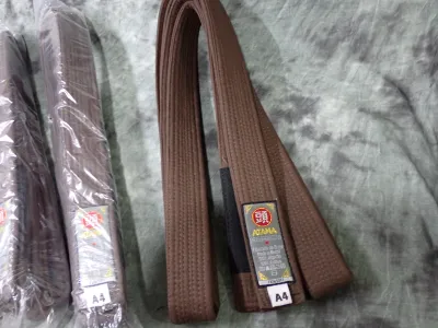 ATAMA BJJ-Gi Belt Brown Brazilian Jiu Jitsu Kimono Mundial Jiu Jitsu Martial Art Uniform Best-Quality Belt Adult Mens Jiu Jitsu Gi BJJ Gi Karate Wear Judo Uniform Cotton Material Brazilian Jiu Jitsu Suit Kimono