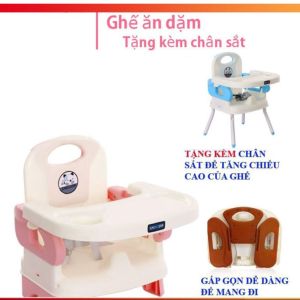 [Siêu rẻ] Ghế ăn dặm gấp gọn được siêu nhẹ có bàn ăn dặm