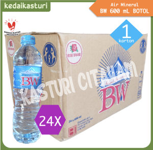 BW Rose Brand 600 mL Air Mineral - 1 Karton x 24 Botol