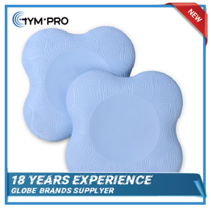 GYMPRO 2pcs Yoga Knee Pad-Silicone Round Yoga Knee Pad Cushion Non Slip Portable Yoga Practice Mat Protect Elbows for Yoga Pilates Fitness Exercise
