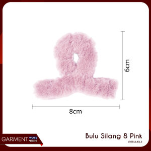 Jepit Cutie Model Bulu Silang Aestetik Gaya Kpop Idol Bahan Halus Aksesories Rambut Premium Quality Import