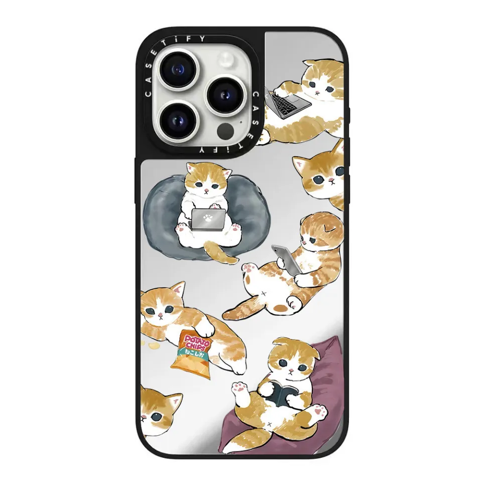 Casetify x Mofusand New Cat Pattern Shockproof Mirror with Magsafe
