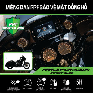 Miếng Dán PPF Bảo Vệ Mặt Đồng Hồ Xe Harley Davidson Street Glide | Chất Liệu Film PPF Trong...