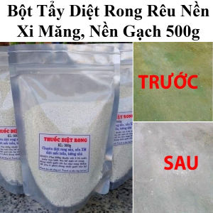 Bột Tẩy Diệt Rong Rêu Trên Nền Xi Măng Nền Gạch Diệt Mốc Trần Tường Nhà Gói 500Gr