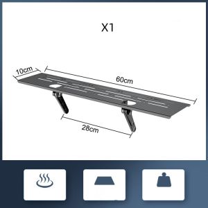 Space Savers Adjustable Screen Top Shelf Space Savers TV Top Shelf TV Box Holder Set-Top Box Storage Rack