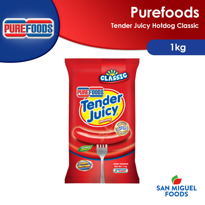 Purefoods Tender Juicy Hotdog Classic 1KG Grilling Hotdog