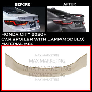 Honda City 2020 Spoiler Style Mdl Car Spoiler with Lamp Abs Skirt Lip Bodykit