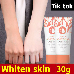 Gluta Whitening Lazy Cream 30g BB Cream Beauty Makeup Bleaching Lotion/Body Lotion Brighten Skin