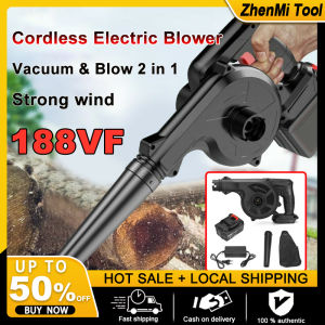 Cordless Blower 998VF Vacuum Cleaner Blowing Dust 2 in 1 Dust Collector Cleaning Machine Vacuum Duster Household Auto Industry Pet Corner Computer Cleaning Rechargeable Lithium Battery Dust Collector Set For Sale