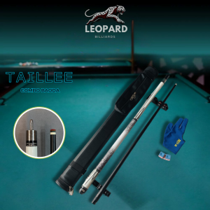 Cơ Bida dành cho cơ lip Taillee - chuôi cầm họa tiết da kỳ đà - ngọn phủ carbon - LEOPARD BILLIARDS