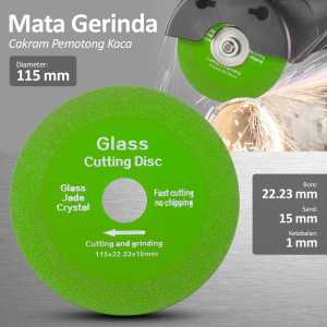 MATA GERINDA PEMOTONG KACA GLASS BESI KERAMIK GRANIT MARMER 22.23x15mm