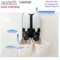 Hộp đựng xà phòng Caesar KAG-HXPN40 -Trắng-White thiết kế hiện đại, hộp nước rửa tay bông 2 ngăn 350ml sữa tắm, dầu gội đầu. 