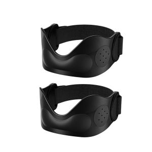 GENENIC 1Pair Silicone Đai xương bánh chè Thoáng khí Có thể điều chỉnh. Nẹp hỗ trợ đầu gối Bảo vệ khớp Khả năng hấp thụ sốc. Dây đai đầu gối Thể thao