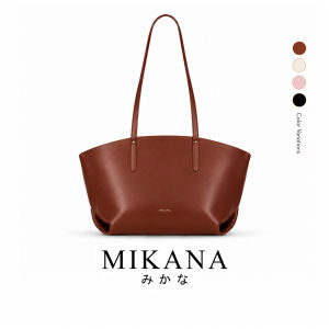Mikana Tote Trove Akiyuki Leather Tote Bag for Women office school large capacity shoulder bag