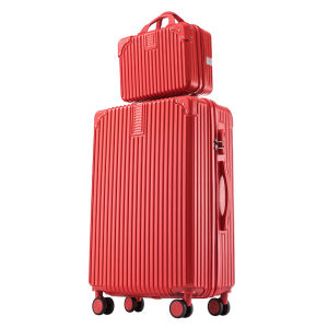 คุณภาพสูงเครื่องสำอางสำหรับผู้หญิง14 "20" 22 "24" 26 "28นิ้ว2ชิ้นชุดกระเป๋าเดินทางแต่งหน้าขนาดใหญ่พร้อมล้อรถเข็นเงียบกระเป๋าเดินทางแบบลาก Gratis Ongkir Tas Kosmetik