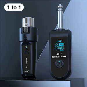 UHF Wireless Microphone Converter XLR Transmitter and Receiver Microphone Wireless System for Dynamic Microphone